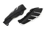 Black Windshield Deflector Set Chrome Trim Harley Twin Cam 2009-UP Flt 61400028. Fixed Price $82.00.