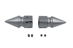 Chrome Front Axle Cover Set Pike Style For Harley-davidson. Fixed Price $61.99.