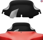 Amazicha Black 8" Wave Windshield Windscreen Compatible For 1996-2013 Harley. Fixed Price $88.70.