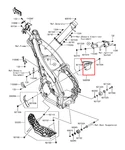 Genuine Oem Kawasaki KX250F 2017-2020 Right Side Engine Frame Guard. Fixed Price $18.88.