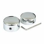 Chrome Swingarm Pivot Bolt Covers For Harley Softail 2000-07 Repl Oe # 43462-00. Fixed Price $25.95.