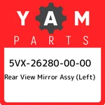 5VX-26280-00-00 Yamaha Rear View Mirror Assy (left) 5VX262800000, New Genuine Oe. Fixed Price $115.21.