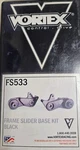 2009-2011 Suzuki GSXR1000 Vortex Black Aluminum Frame Slider Bases Only FS533. Fixed Price $89.95.