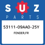 53111-09AA0-25Y Suzuki Fender,fr 5311109AA025Y, New Genuine Oem Part. Fixed Price $35.10.