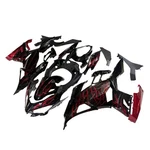 Abs Black Red Flame Fairings Kit For 2018-2023 Kawasaki Ninja EX400 Bodywork. Fixed Price $370.95.