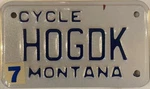 Harley Cycle Vanity Hog Dk License Plate Dick David Dan Darren Derek Don Dylan. Fixed Price $84.99.