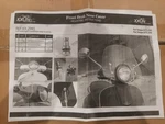 Moto Xxun Windscreen Windshield For Vespa Gts 250, Scooter Front Nose Beak Cover. Fixed Price $32.00.
