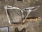 72 Husqvarna 125,250,400, 450 Frame And Swingarm. Fixed Price $250.00.