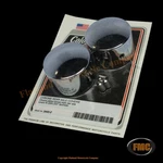 Colony 2445-2, Rear Axle Covers, Dome Style, 2005-2007 Xl, Chrome. Fixed Price $31.13.