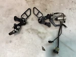 07-13 Ducati 848 1098 1198 Evo Woodcraft Rearsets Damaged. Fixed Price $199.99.