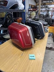 Harley Fxrt Saddlebag Clam Shell Rail Mount Pair Oem Og Paint Left Right Set. Fixed Price $2385.00.