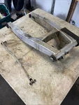 1986 Suzuki GSXR750 Aluminum Rear Swingarm Oem Used Torque Bracket & Hardware. Fixed Price $160.00.