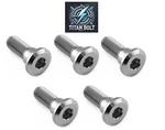 5 Titanium Rear Disc Brake Rotor Bolts Screws Yamaha Yzf R1 R6 2003-2021 M8X20. Fixed Price $29.96.