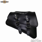Black Leather Zipper Left Swing Arm Solo Saddle Bag Fit Harley Sportster 2004-UP. Fixed Price $94.99.