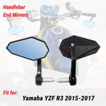 Cnc Aluminum Pair Of 7/8" Handlebar End Side Mirrors For Yamaha Yzf R3 2015-2017. Fixed Price $33.50.