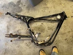 72 Hodaka Wombat 125 Frame And Swingarm. Fixed Price $149.00.