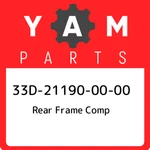 33D-21190-00-00 Yamaha Rear Frame Comp 33D211900000, New Genuine Oem Part. Fixed Price $875.08.