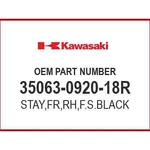 Kawasaki Stay,fr,rh,f.s.black 35063-0920-18R Oem New. Fixed Price $126.48.