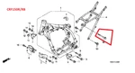 Oem Genuine Honda CRF150RB Subrame Upper Top Mount Flange Bolt 8X105MM. Fixed Price $5.88.