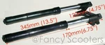 25" Inverted Fork Suspension Disc Brake Dirt Bike Pit. Fixed Price $64.95.