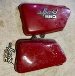 Yamaha Xs 650 Side Cover Left And Right- Metal. Fixed Price $125.00.