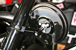 Axia Round Convex Glass Billet Arm Side Mirror 5" Black Clamp Sold Sep MOD5SM-BK. Fixed Price $63.00.