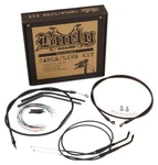 Burly Brand Black Vinyl Handlebar Cable & Brake Line Kit For Jail Bars -. Fixed Price $215.95.