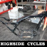 1266 Harley-davidson Road King Frame Chassis 1998 Flhpi Police Evo. Fixed Price $800.00.