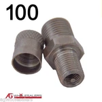 100 X Schrader American 1/8 Bspt - Shock Absorber Air Fitting Valves Bag. Fixed Price $252.30.