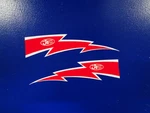 Jt Racing Bolts Decals White/red Stickers Cr Kx Rn Vmx Ahrma Yzm Pick Size. Fixed Price $52.99.