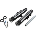 Arlen Ness Hot Fork Legs Lower Sliders Dual Disc Deep Cut Black Harley 00-07 Fl. Fixed Price $759.95.