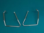 Harley Davidson Sportster Saddlebag Supports Brackets Guards Chrome Frame Oem. Fixed Price $78.95.