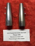 Triumph Bonneville T140V Headlamp/fork Shrouds 97-4480/1 1973-1980. Fixed Price $34.00.