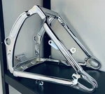 Harley Heritage 08 -17 Fat Boy Softail 47573-11 Custom Chrome Swingarm Exchange. Fixed Price $899.00.