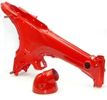 Brand New CT70 Dax Style Frame With Headlight Housing - Honda Tahitian Red. Fixed Price $650.00.