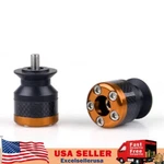 Universal Motorcycle Cnc Carbon Fiber 10MM Swingarm Sliders Spools Orange Ue. Fixed Price $19.78.