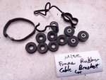 Kawasaki KZ550-D GPZ550 Misc Frame Rubber Cable Bracket Lot 1981 ANX-C49. Fixed Price $9.00.