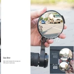 Bar End Mirrors Heavy Weight Slim Aura Round Fits Yamaha FZ6 FZ10 XSR900. Fixed Price $150.00.