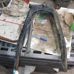 1976 Honda CB750F Swingarm With Brake Drum Holder Rod. Fixed Price $51.00.