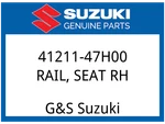 Suzuki Oem Part 41211-47H00 Rail, Seat Rh. Fixed Price $496.45.
