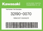 Kawasaki Genuine Bracket-engine,fr 32190-0070. Fixed Price $12.47.