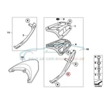 Genuine Bmw 46547697185 - Carrier Top Case Left. Fixed Price $112.56.