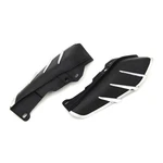 V-twin Manufacturing Black Windshield Deflector Set W/chrome Trim 51-0422. Fixed Price $75.16.