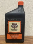 Oe Harley Davidson Genuine Semi-synthetic Transmission Lubricant 1 Quart. Fixed Price $24.99.