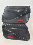 Suzuki Boulevard C90T Studded Vinyl Saddlebag 990A0-77043-TRG 59561-00. Fixed Price $200.00.