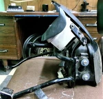 Used- Kawasaki 1988-92 EX500 Headlight Speedometer Assy. W/cowl Bracket. Fixed Price $55.00.