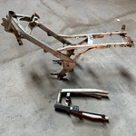 Genuine 1989 Yamaha YSR50 Frame With Swingarm 2RR-21110-02-35 & AL-22110-00-35. Fixed Price $500.00.