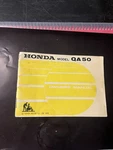1973 Honda Qa 50 K2 Owners Manual. Fixed Price $65.00.
