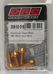 Drc Hard Ware Aluminum Taper Bolts M6 X 16MM Gold 4-PACK. Fixed Price $18.57.