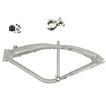 26" Brushed Alum Gas Frame, 135MM Dropout 3.4L Tank W/headset & Motor Mount. Fixed Price $197.66.